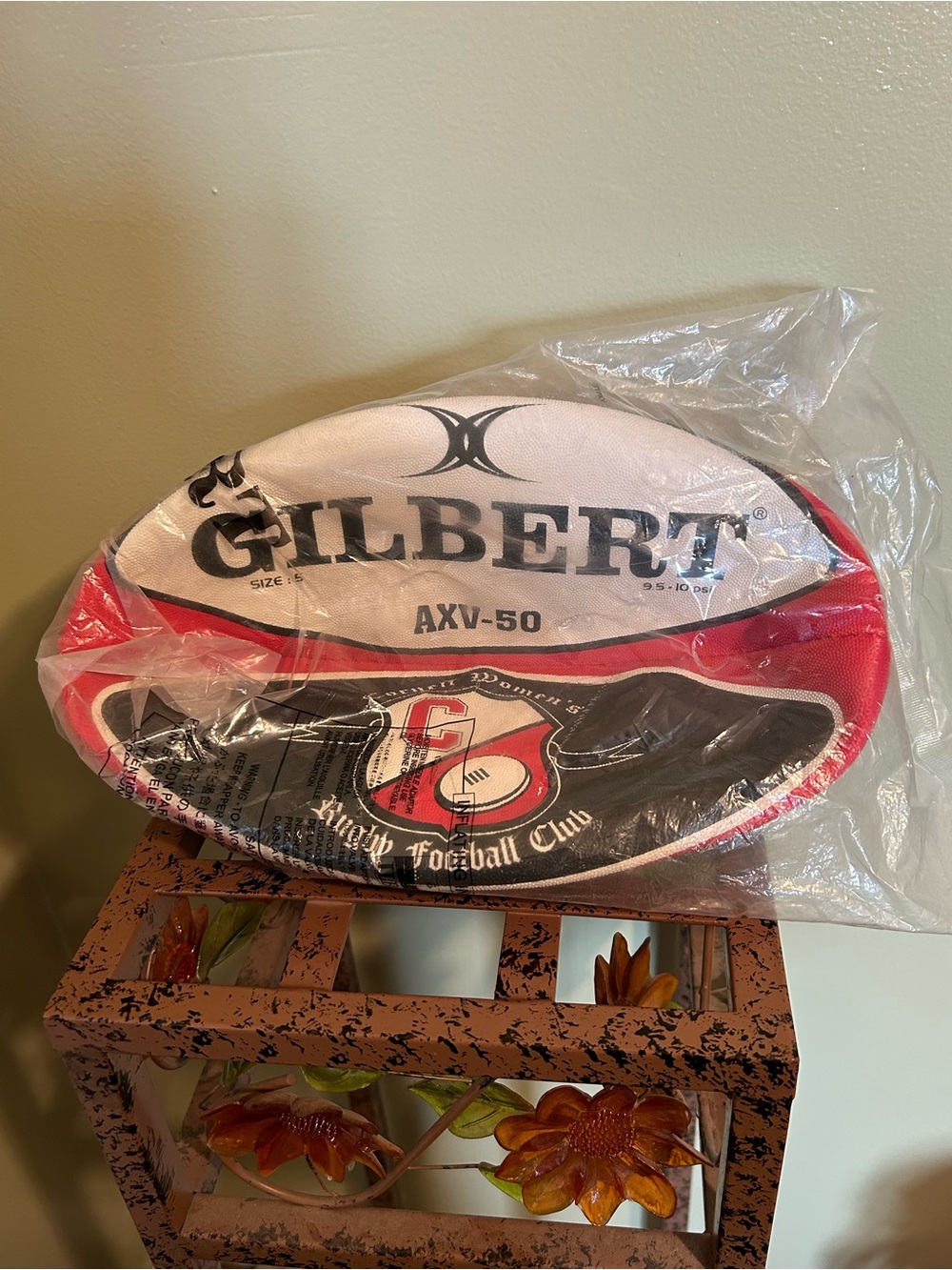 New Gilbert AXV-50 Rugby Ball Sz. 5 Cornell University Women's Rugby Club Sealed